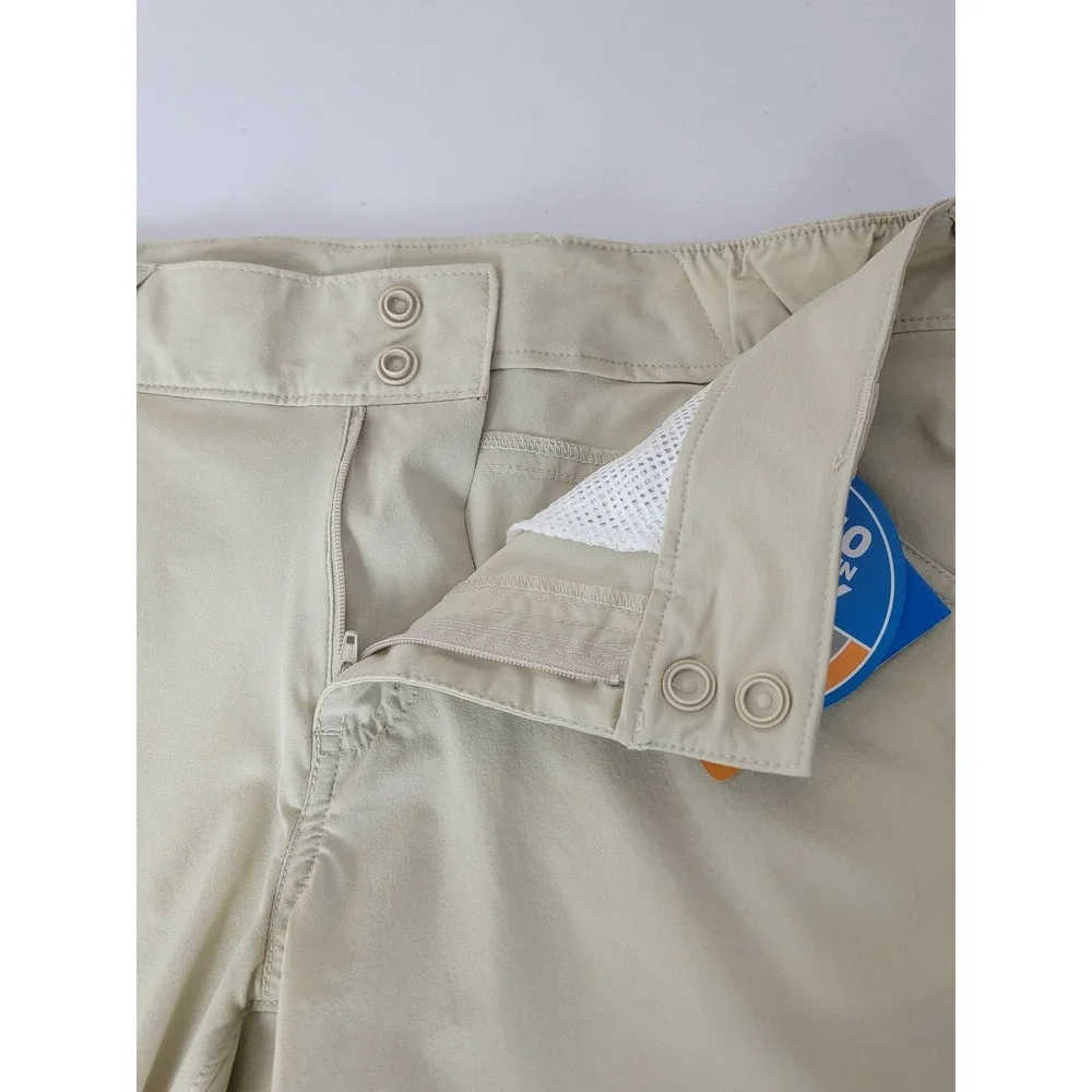Columbia PFG Coral Point II Shorts Women's 8 Tan NEW Omni-Shade UPF 50